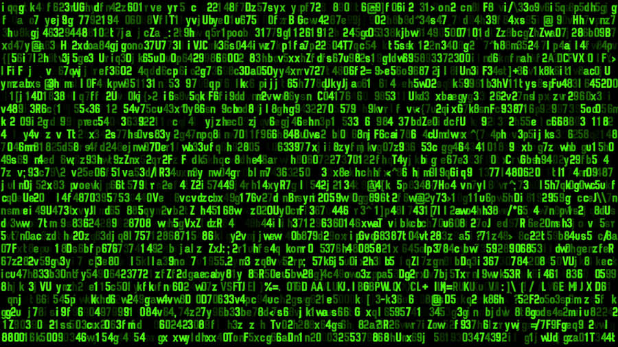 Green Binary Code 4k Wallpaper