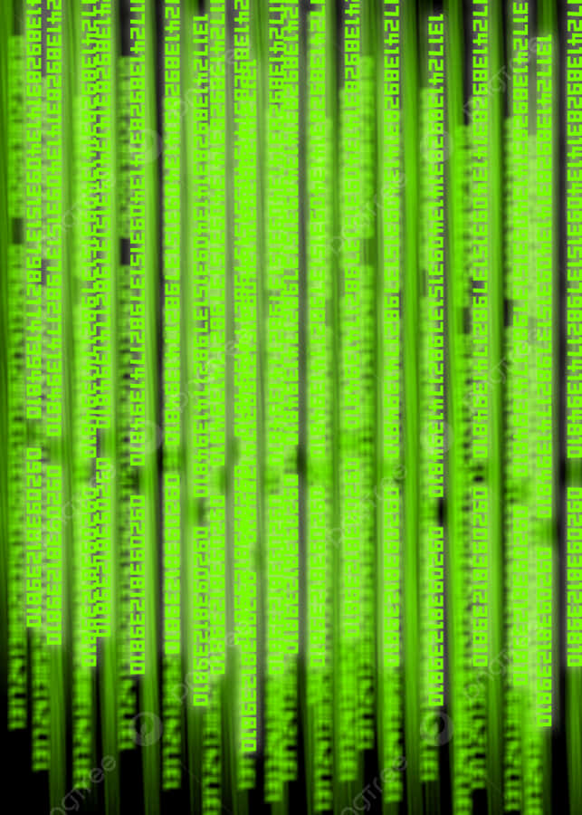 Green Binary Code Background Wallpaper