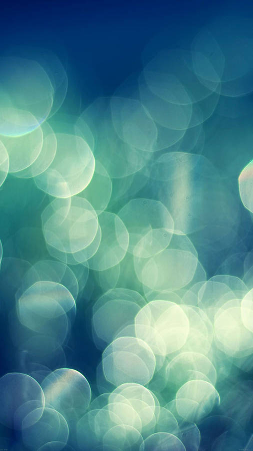 Green Bokeh Home Screen Wallpaper