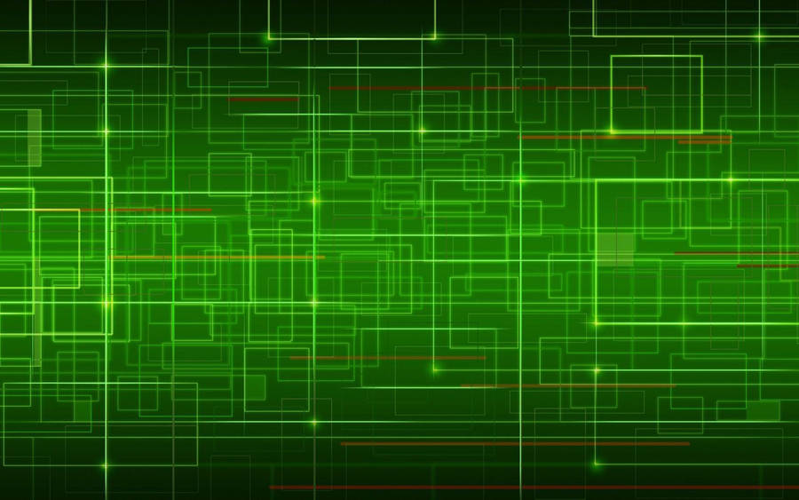 Green Cyber Path Wallpaper