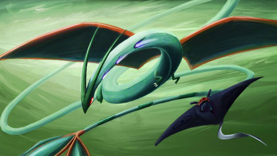 Green Flygon Artwork Wallpaper