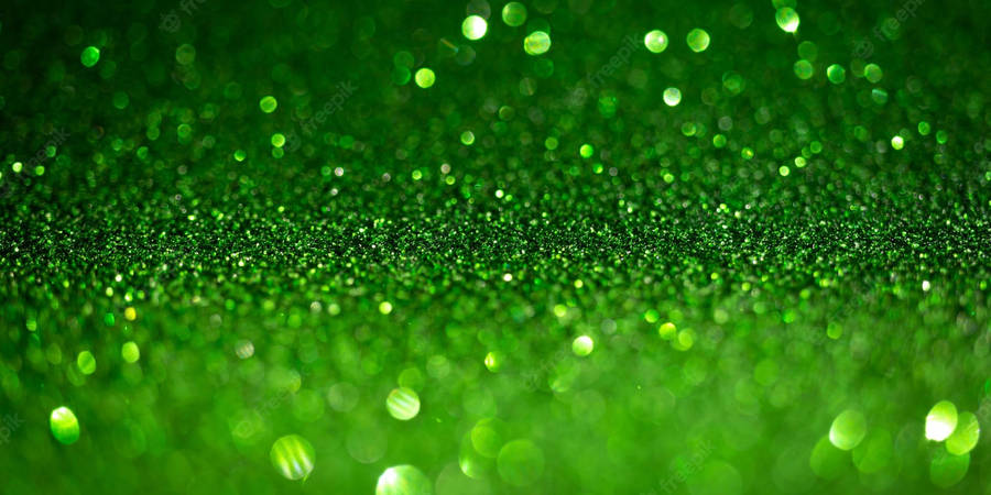 Green Glitter Desktop Wallpaper