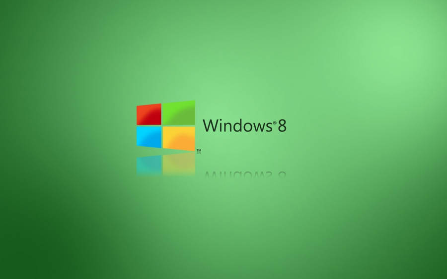 Green Gradient Windows 8 Background Wallpaper