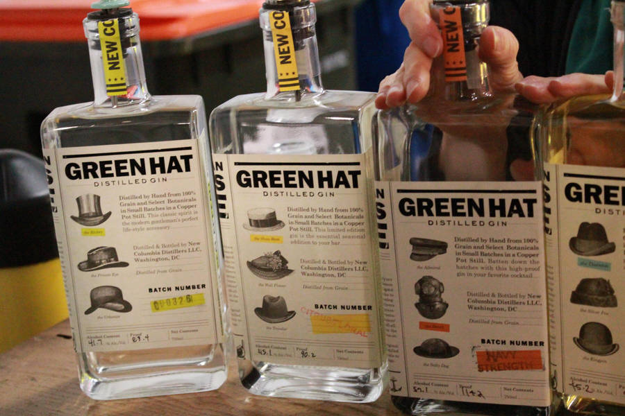 Green Hat Distilled Gins Wallpaper