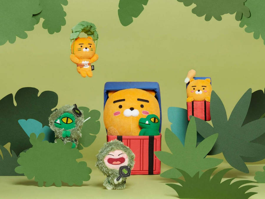 Green Jungle Kakao Friends Wallpaper