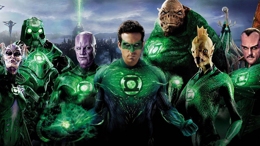 Green Lantern Corps Digital Film Wallpaper