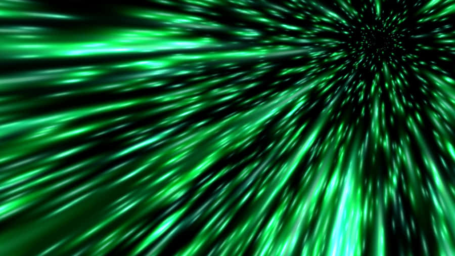 Green Light Bursts In The Background Wallpaper