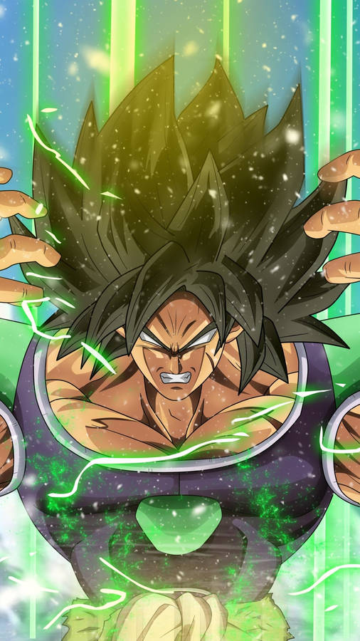 Green Lightning Broly Wallpaper