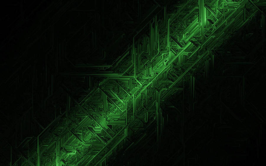 Green Metallic Abstract Wallpaper