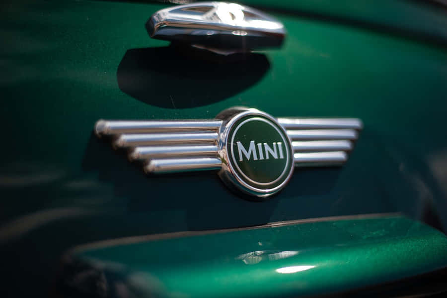 Green Mini Cooper Badge Wallpaper