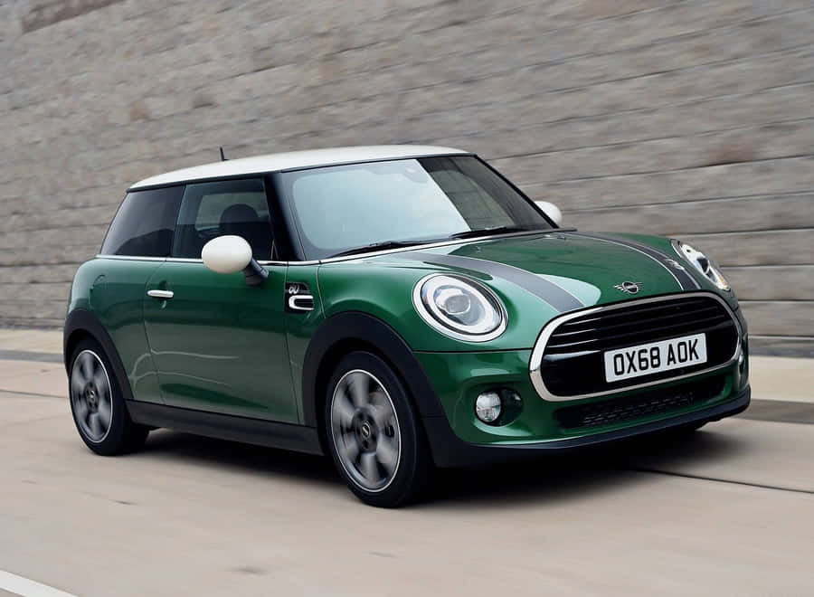 Green Mini Cooper Car Wallpaper