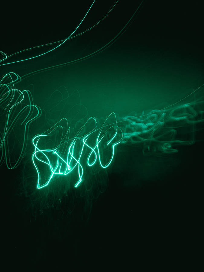 Green Neon Lights Wallpaper