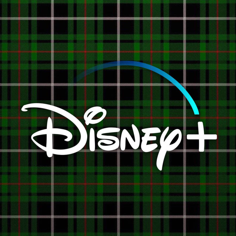 Green Plaid Disney Logo Wallpaper