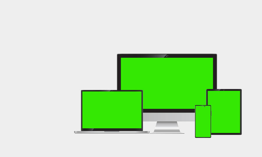Green Screen Multiple Devices Wallpaper