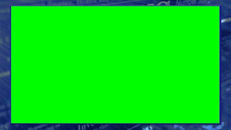 Green Screen With Blue Border Wallpaper