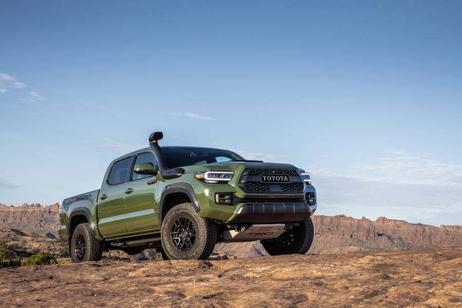 Green Tacoma Toyota 4k Wallpaper