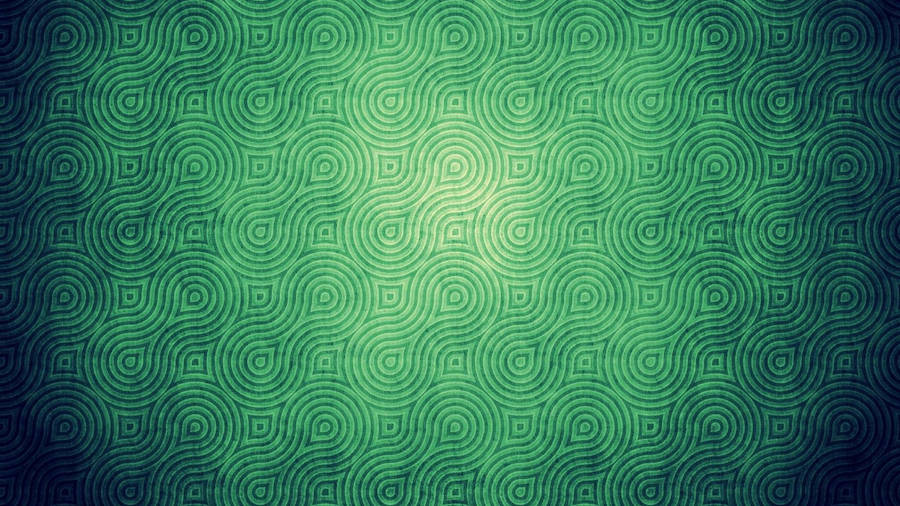 Green Vintage Pattern Wallpaper