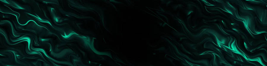 Green Wavy Dark Color Wallpaper