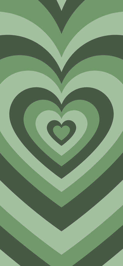 Green Wildflower Heart Wallpaper