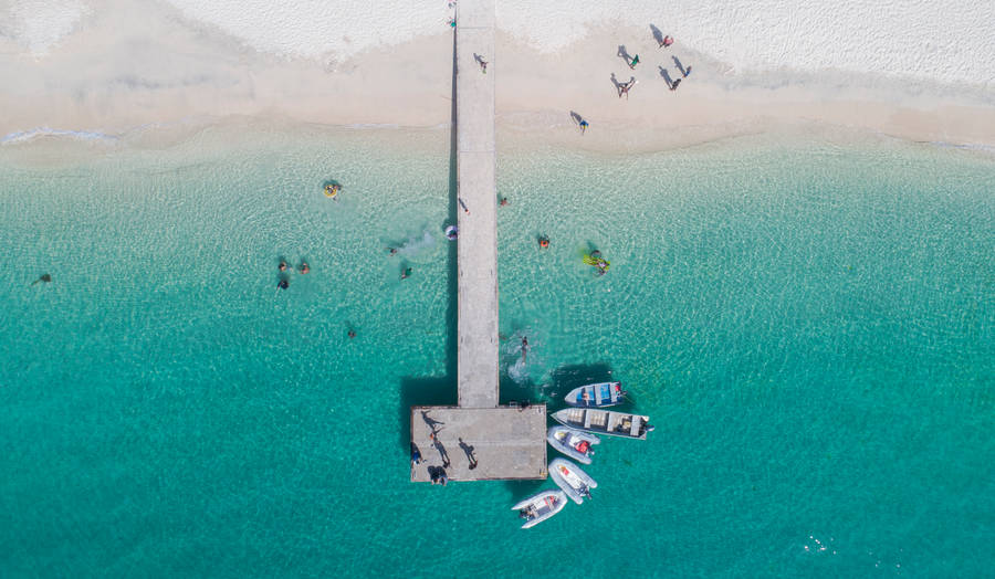 Grenada Beach Dock Wallpaper