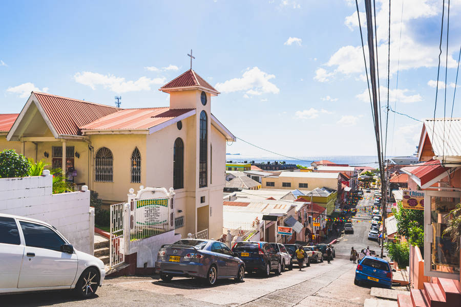 Grenada Sloping Streets Wallpaper