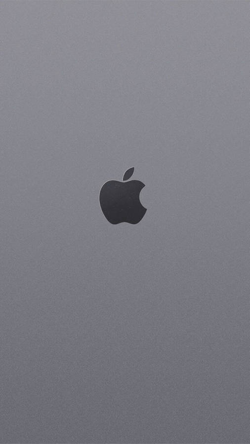 Grey Iphone Apple Logo Wallpaper