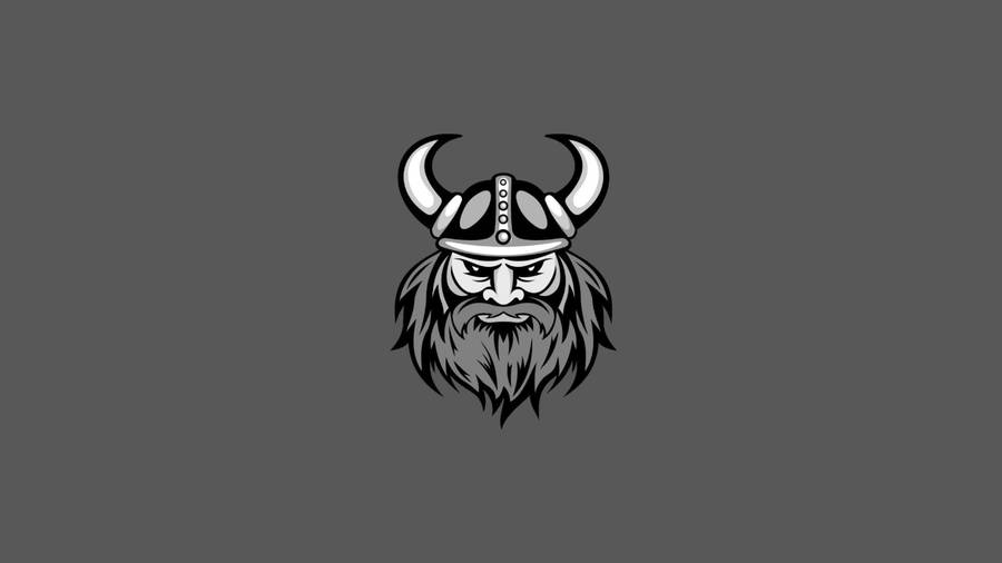 Grey Minnesota Vikings Symbol Wallpaper