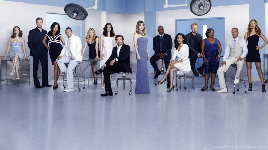 Grey's Anatomy 8th Season Promo Poster Wallpaper