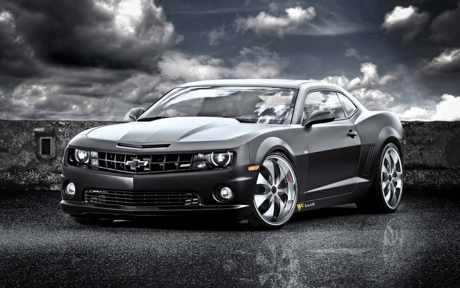 Greyscale Chevy Camaro Wallpaper