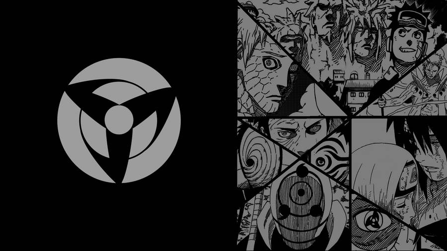 Greyscale Manga Obito Wallpaper