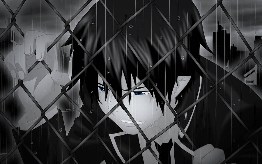 Greyscale Rin Blue Exorcist Wallpaper