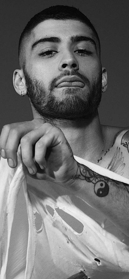 Greyscale Zayn Iphone Wallpaper