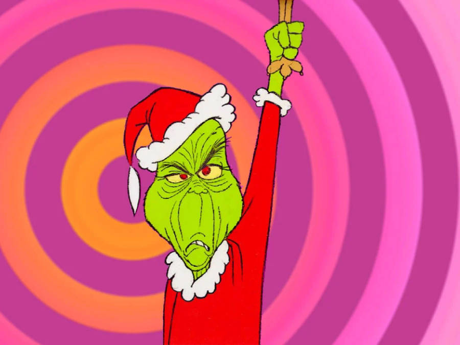 Grinch Optical Illusion Wallpaper