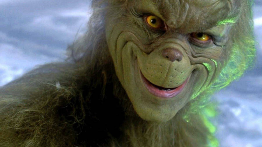 Grinch Scary Face Wallpaper