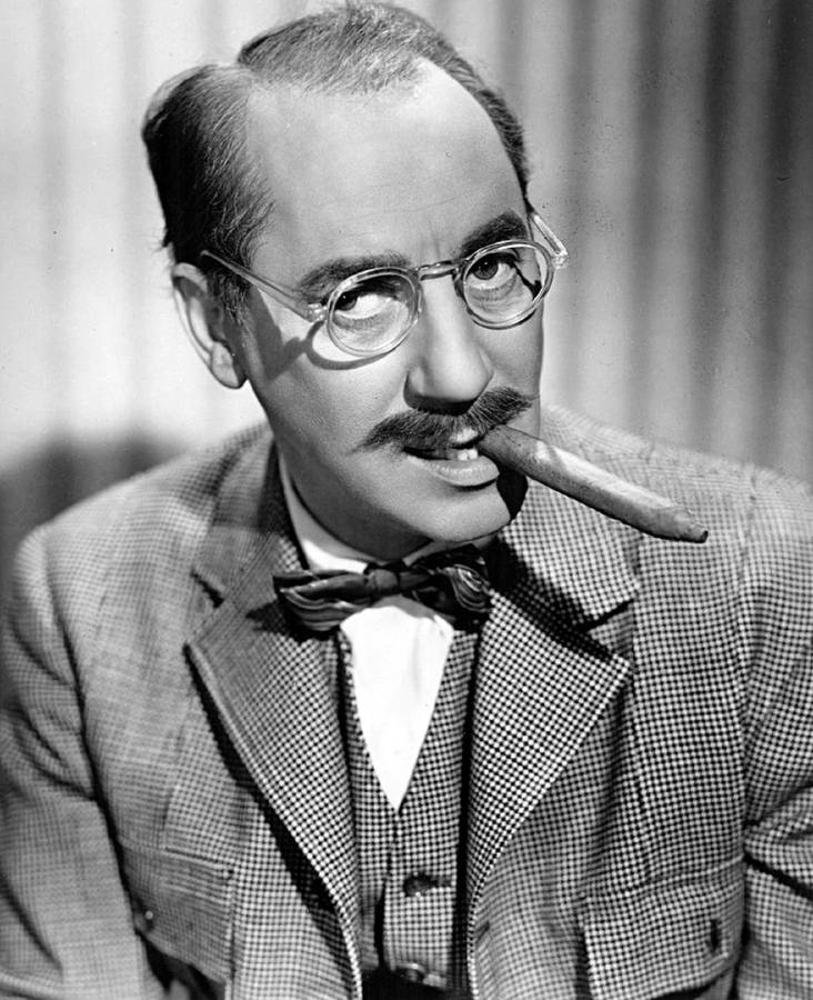 Groucho Marx - The Legendary Comedian Of Marx Brothers Wallpaper