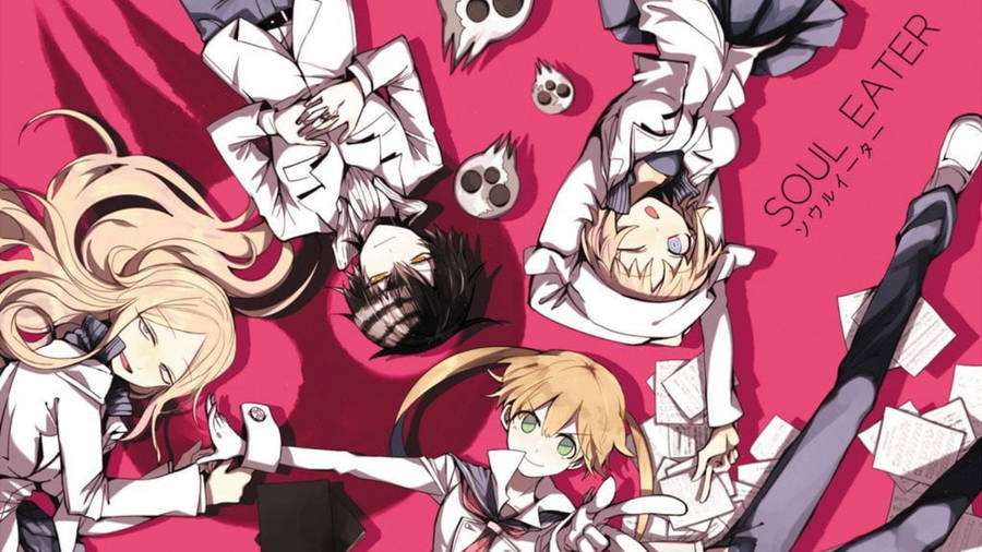 Group Shot Of Main Characters From Soul Eater Wallpaper