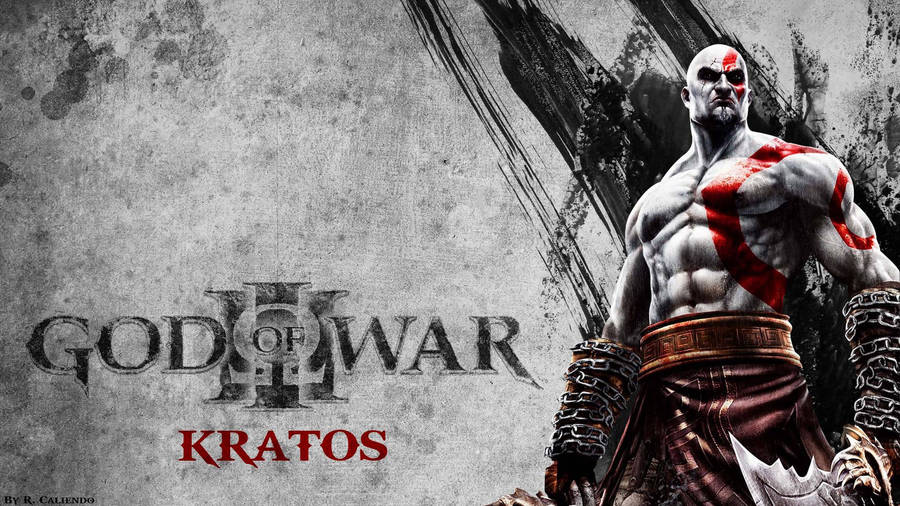 Grunge God Of War Kratos Poster Wallpaper