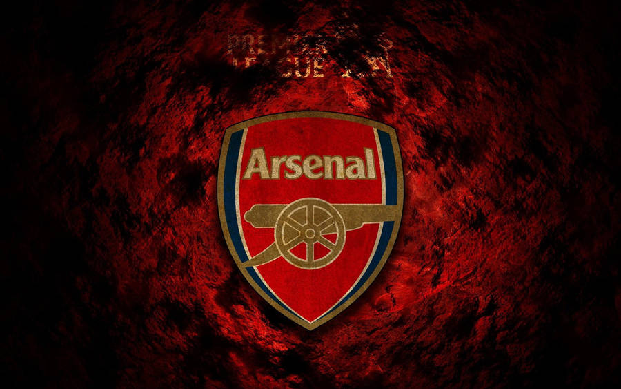 Grunge Red Arsenal Logo Wallpaper