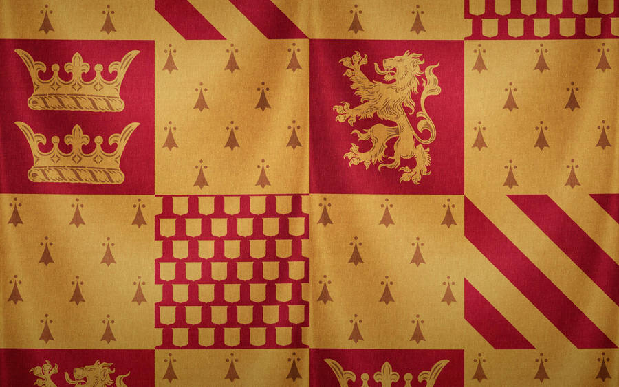 Gryffindor House Flag Pattern Wallpaper