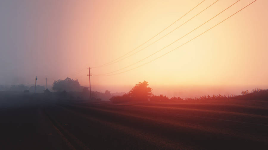 Gta 5 2560x1440 Fog At Deserted Road Wallpaper