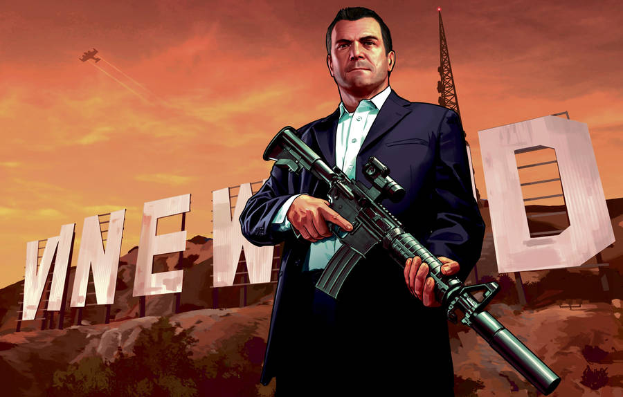 Gta 5 In Hollywood Wallpaper