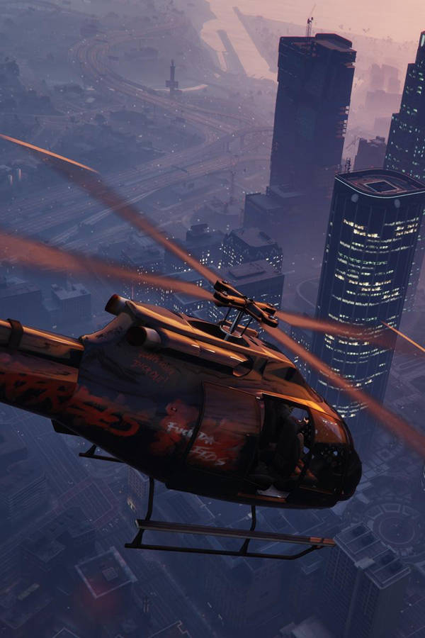 Gta Iphone Buzzard Helicopter Wallpaper