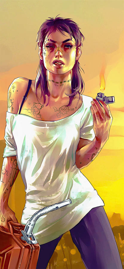 Gta Iphone Trisha Fanart Wallpaper