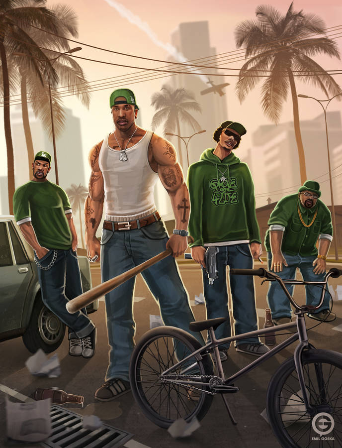 Gta Sa 4k Street Gang Wallpaper