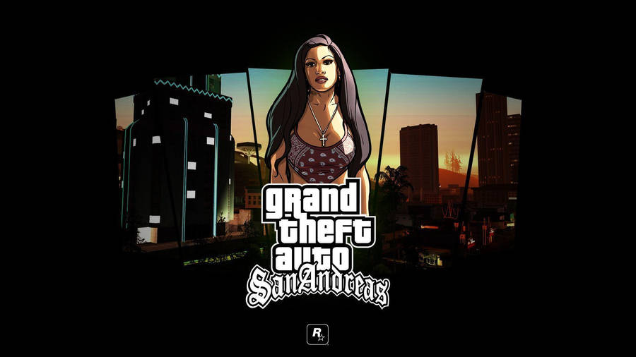 Gta San Andreas Attractive Woman Wallpaper