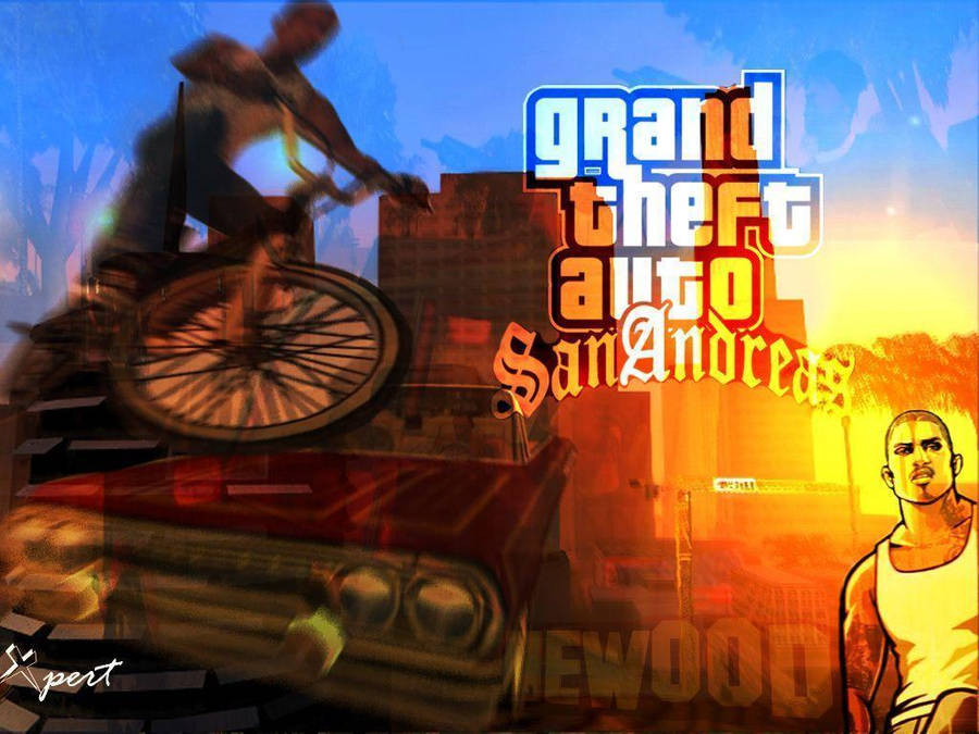 Gta San Andreas Man Bicycle Wallpaper