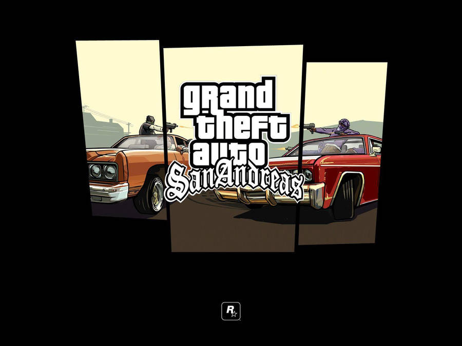 Gta San Andreas Red Cars Wallpaper