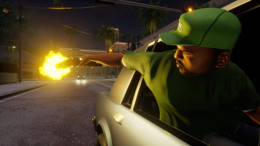 Gta San Andreas Shooting Guns Wallpaper