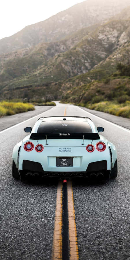 Gtr R35 Mountainside Wallpaper