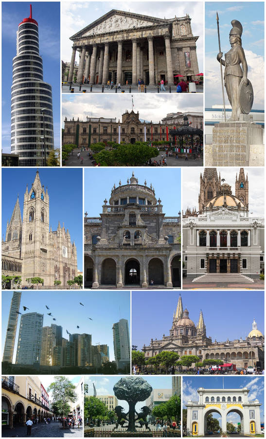 Guadalajara Photo Collage Wallpaper